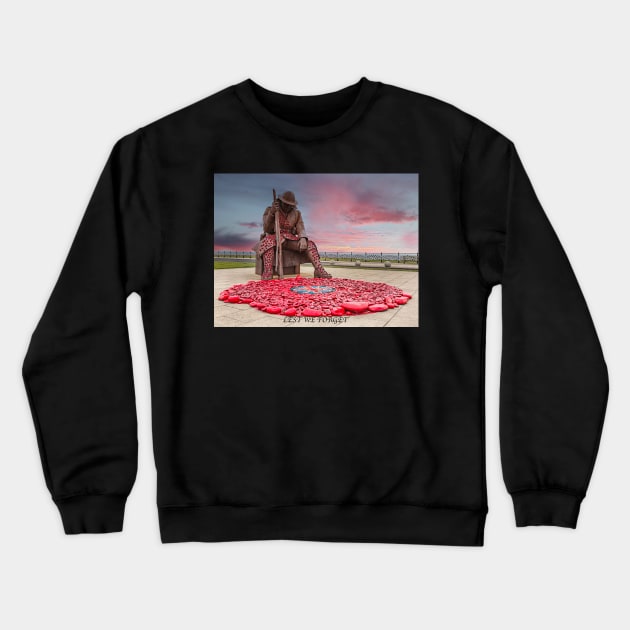 Tommy - Lest We Forget Crewneck Sweatshirt by Reg-K-Atkinson